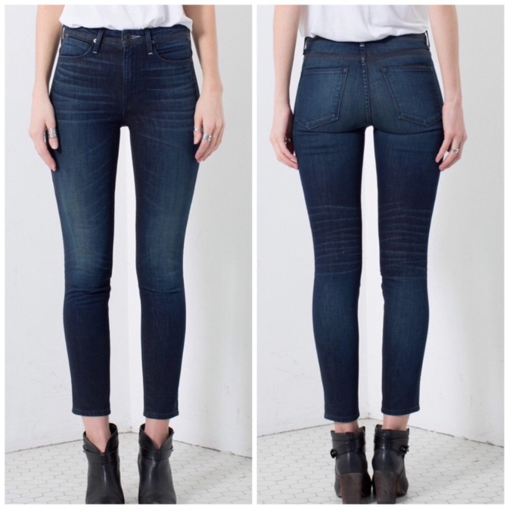 Talley NY/LA High Rise Skinny Ankle Jeans 24 EUC